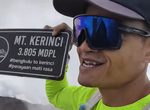 Arif Wismoyono Juara Kerinci100, Tembus Garis Finis 18 Jam