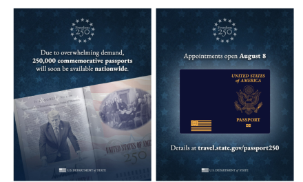 AS Tambah 250.000 Patriot Passport Edisi Trump untuk Warga Amerika